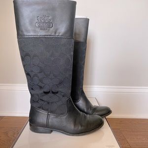 Coach black Chrissy riding boot 7